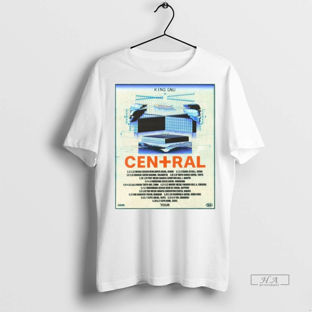Trendy Official King Gnu Cen Ral Tour 2026 Tee Sweater