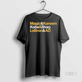 Trendy Official La Lakers Legends Ampersand Magic Kareem Kobe Shaq Lebron Ad Tee Sweater