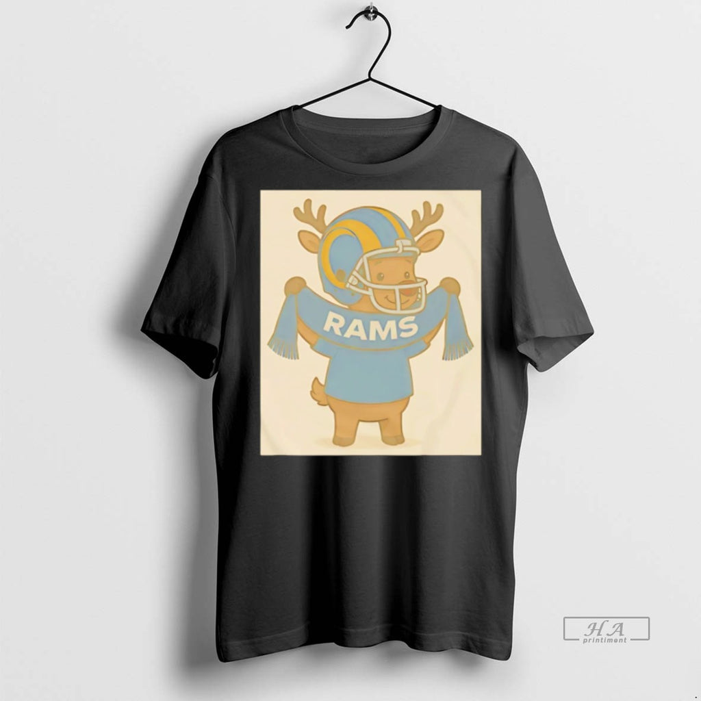 Trendy Official La Rams Reindeer Cute Christmas 2025 Tee Sweater
