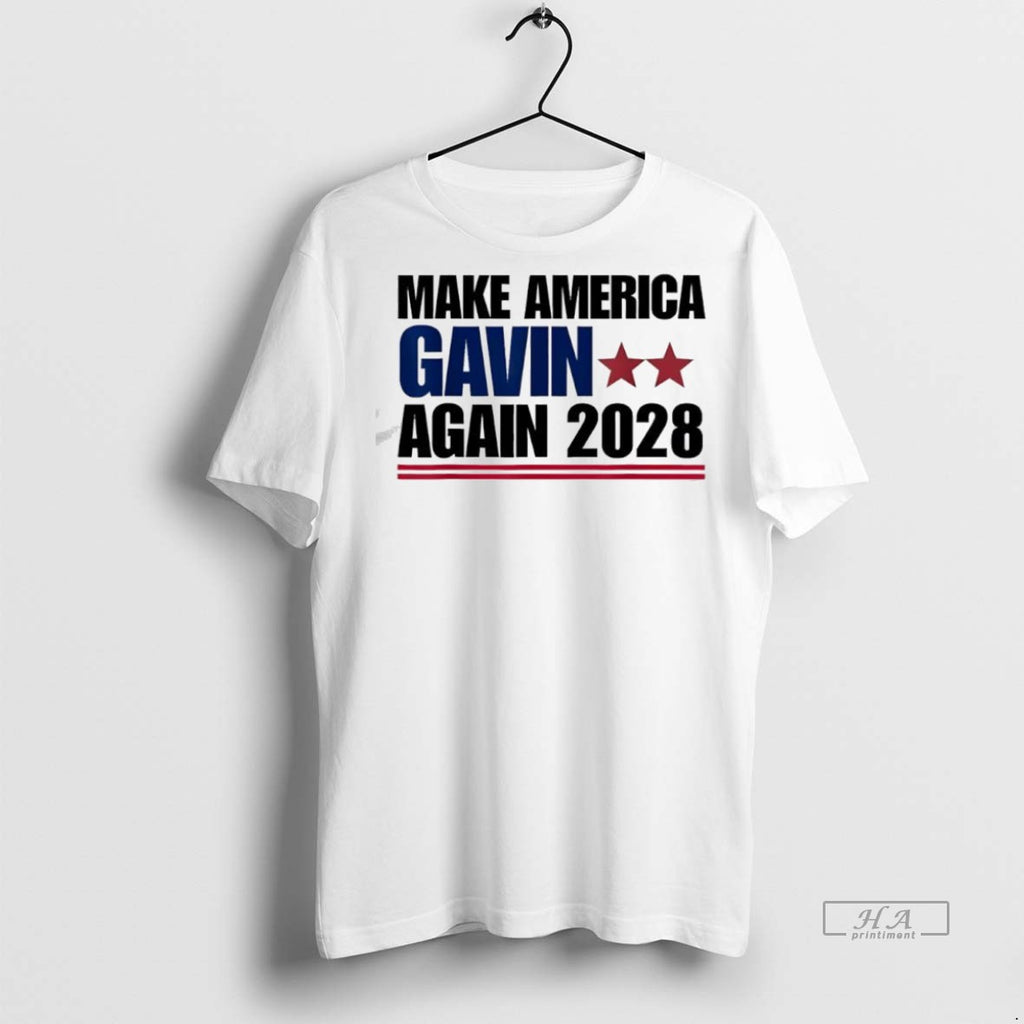 Trendy Official Make America Gavin Again 2028 Gavin Newsom Tee Sweater