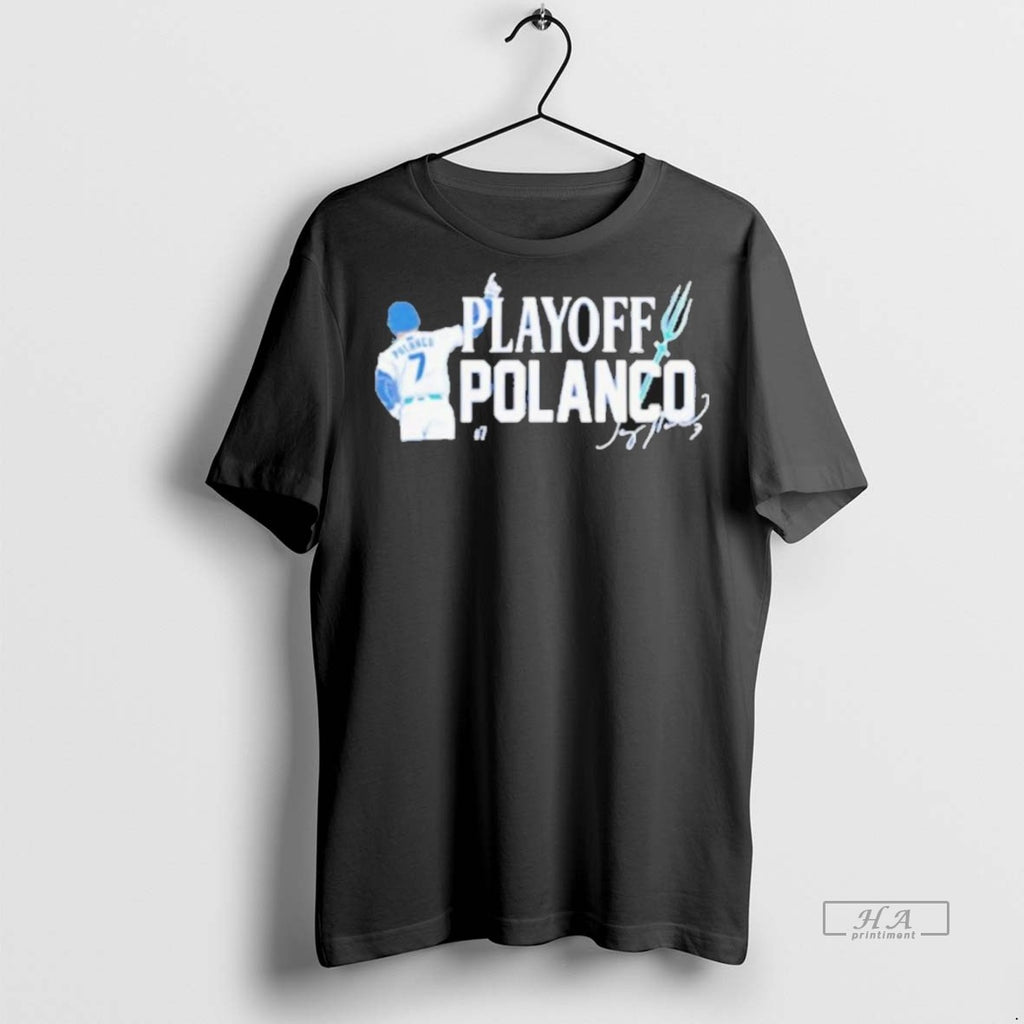 Trendy Official Mariners Playoff Polanco Tee Sweater