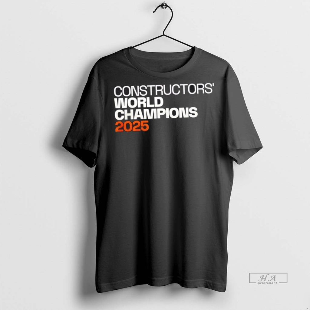 Trendy Official Mclaren Formula 1 Team 2025 Constructors Champions 2 Sided Tee Sweater