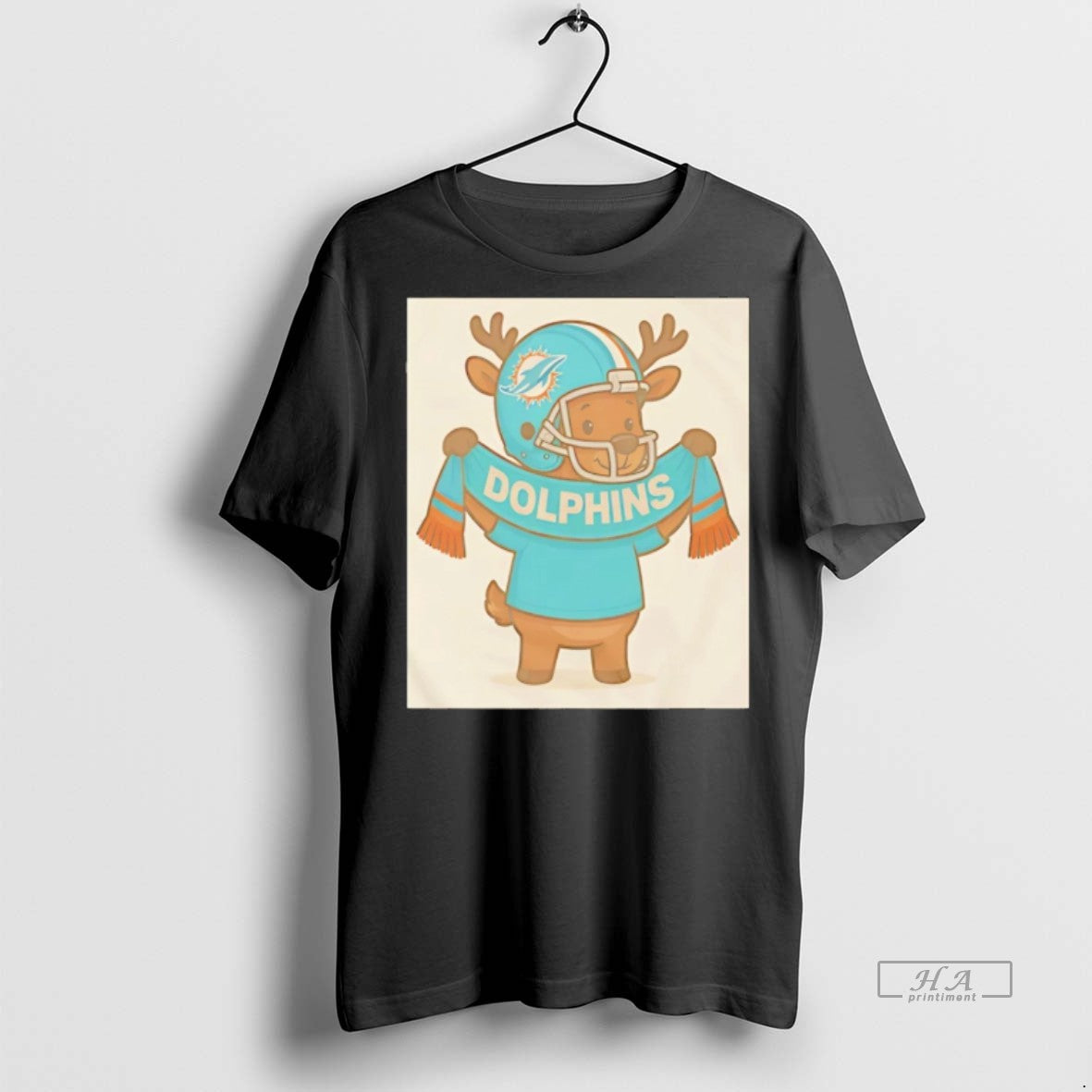 Trendy Official Miami Dolphins Reindeer Cute Christmas 2025 Tee Sweater
