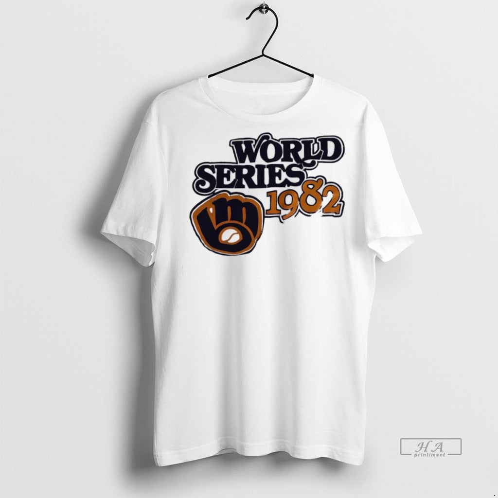 Trendy Official Milwaukee Brewers World Series 1982 Tee Sweater