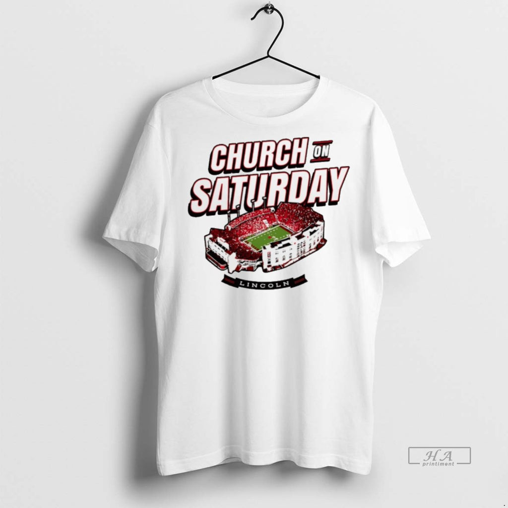 Trendy Official Nebraska Cornhuskers Church On Saturday Stadium Tee Sweater