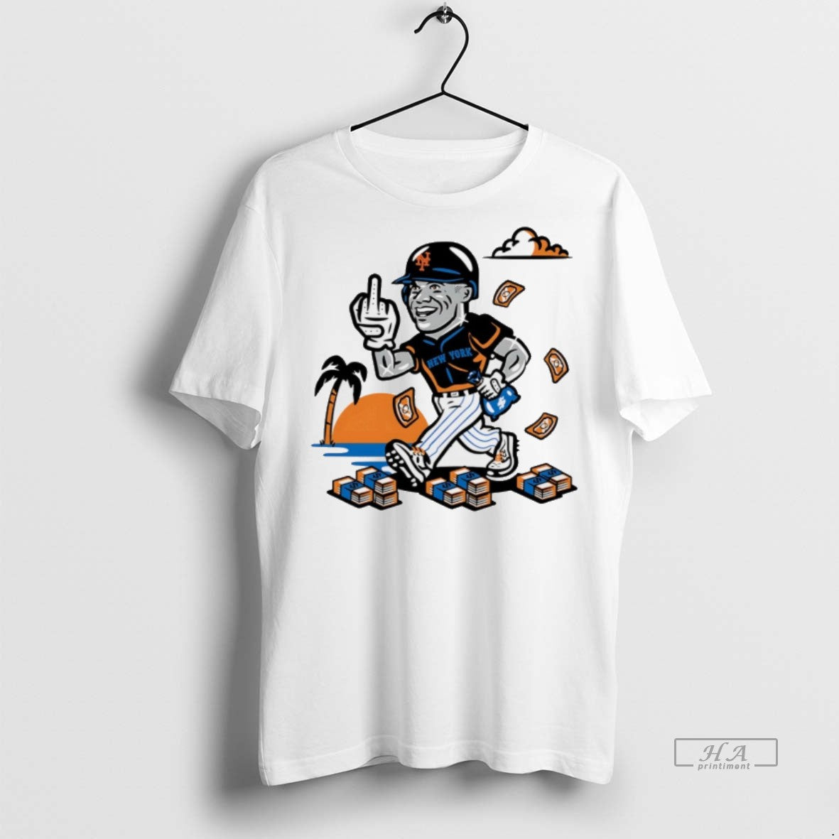Trendy Official New York Mets Juan Soto Middle Finger With Dollar Art Tee Sweater