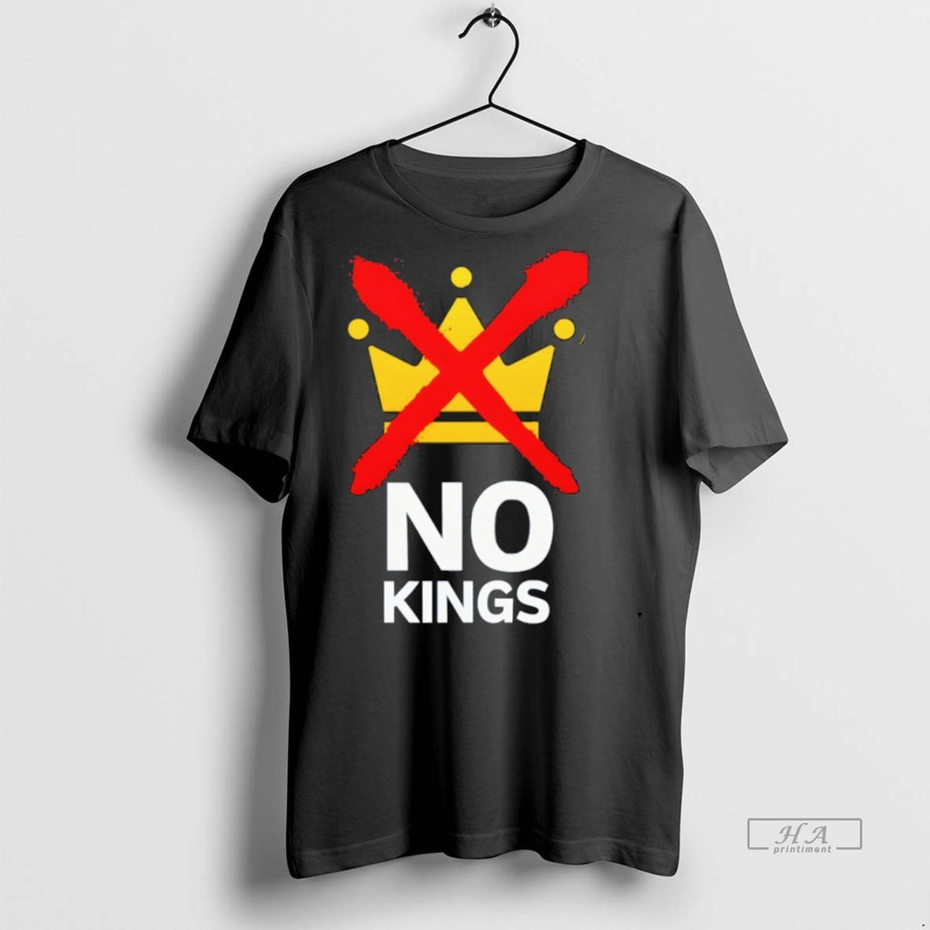 Trendy Official No Kings Protest Anti Trump Resistance Tee Sweater