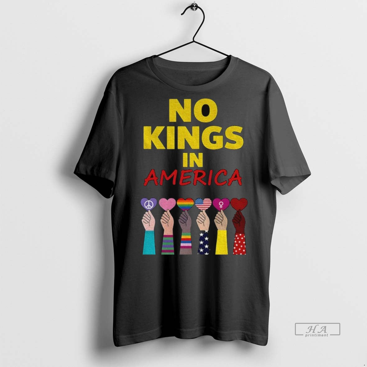 Trendy Official No Kings In America Protest Tee Sweater