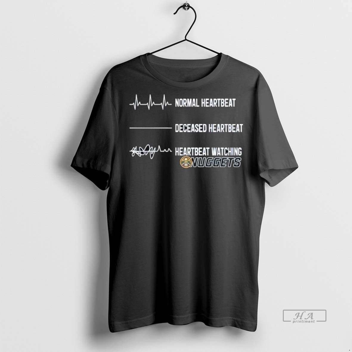 Trendy Official Normal Heartbeat Deceased Heartbeat Heartbeat Watching Denver Nuggets Tee Sweater