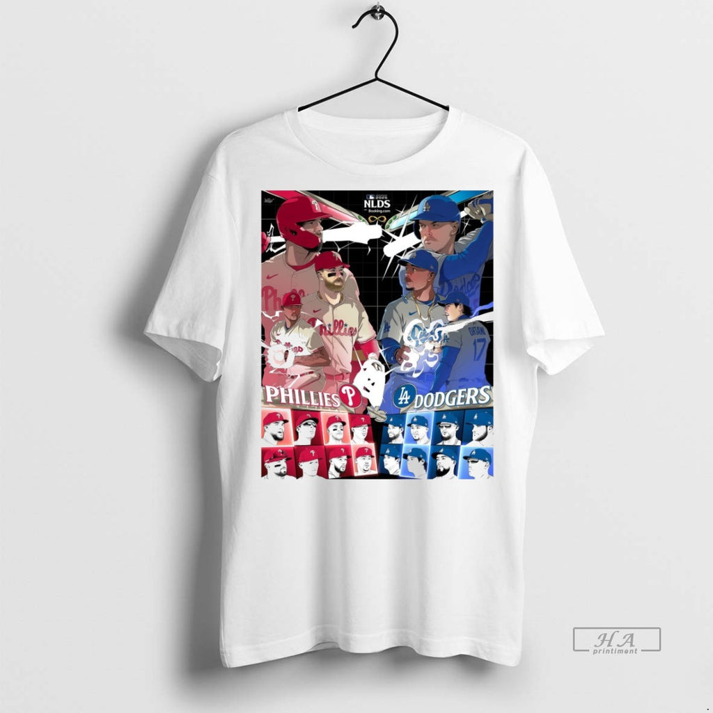 Trendy Official Philadelphia Phillies Vs Los Angeles Dodgers 2025 Mlb National League Division Series Art