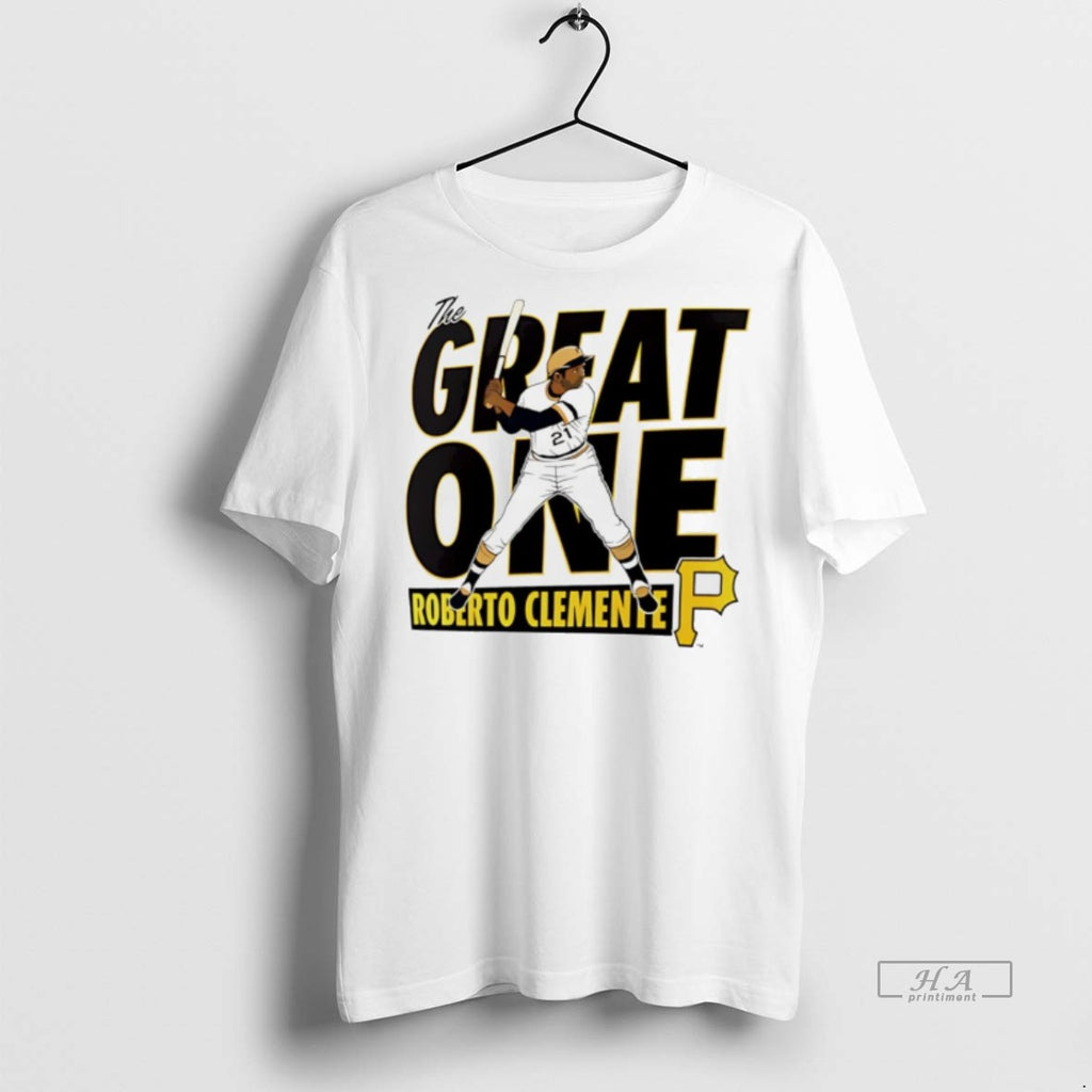 Trendy Official Pittsburgh Pirates Roberto Clemente The Great One Tee Sweater