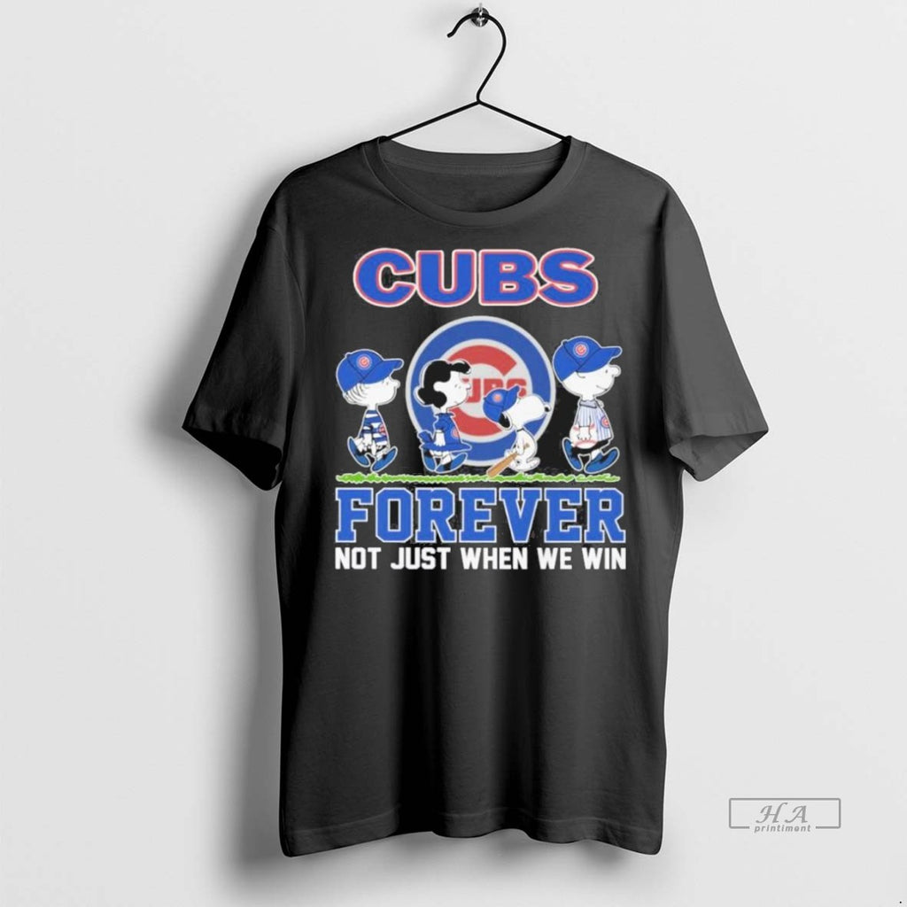 Trendy Official Postseason The Peanuts X Chicago Cubs Forever Not Just When We Win Tee