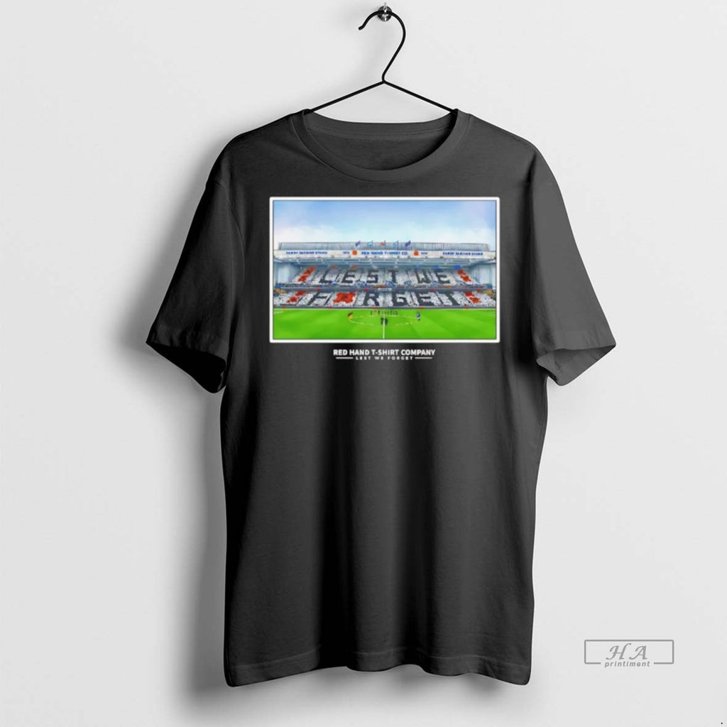 Trendy Official Rangers Remembrance Display Stadium Tee Sweater