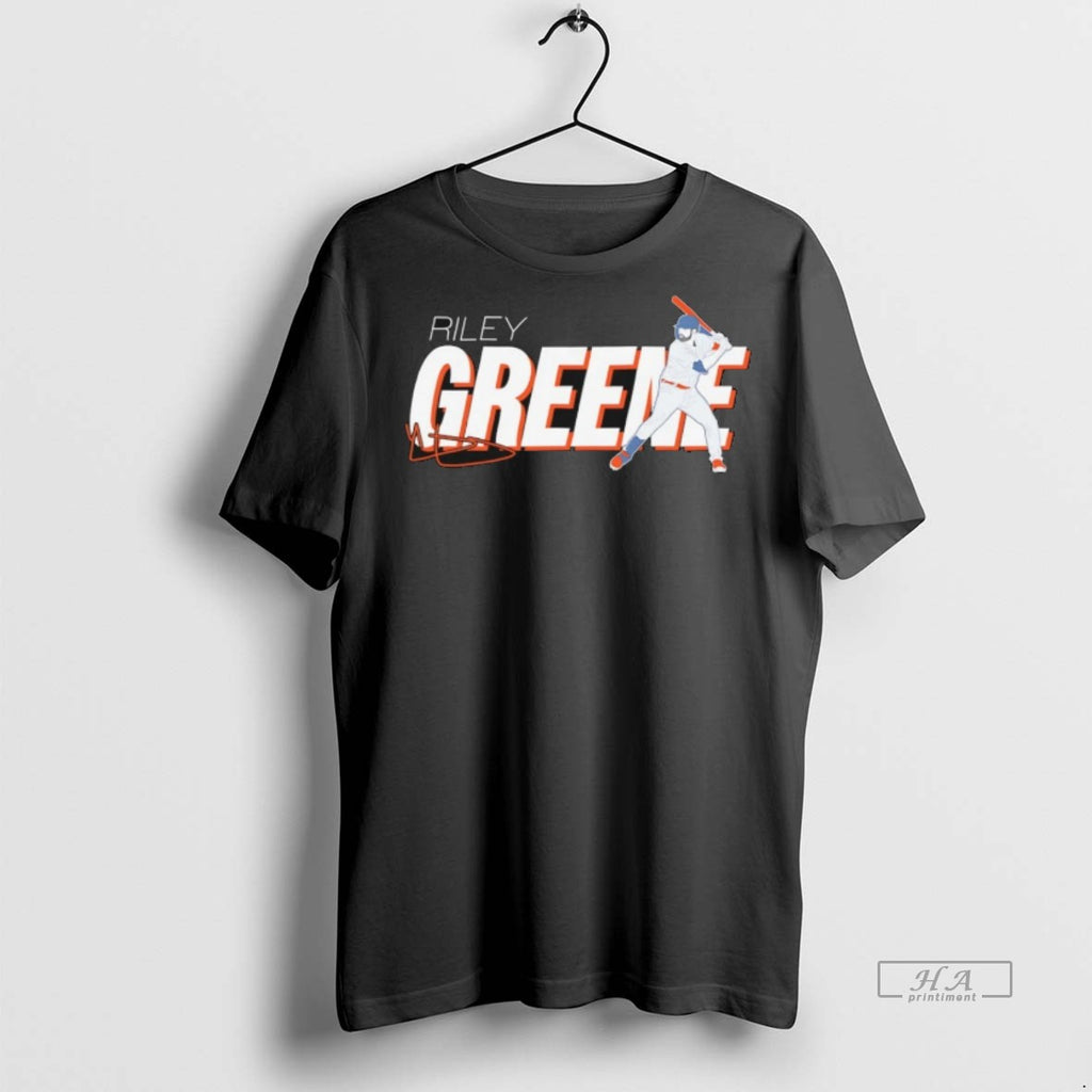 Trendy Official Riley Greene Detroit Tigers Signature Art Tee Sweater