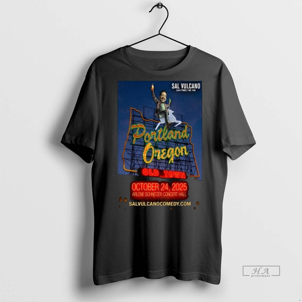 Trendy Official Sal Vulcano Portland Or October 24 2025 Concert Long Sleve Tee Sweater
