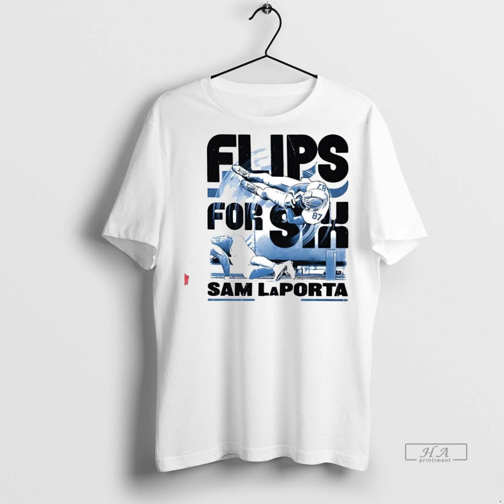Trendy Official Sam Laporta Detroit Flips For Six Tee Sweater