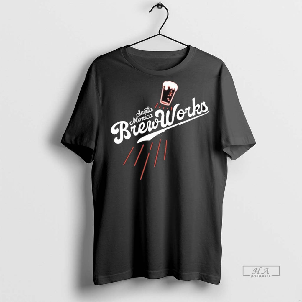 Trendy Official Santa Monica Brew Works Beach Brewed Baseball 2025 Tee Sweater