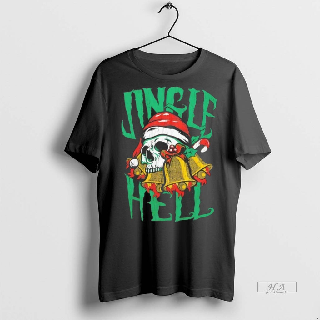 Trendy Official Santa Skull Jingle Hell Christmas Tee Sweater