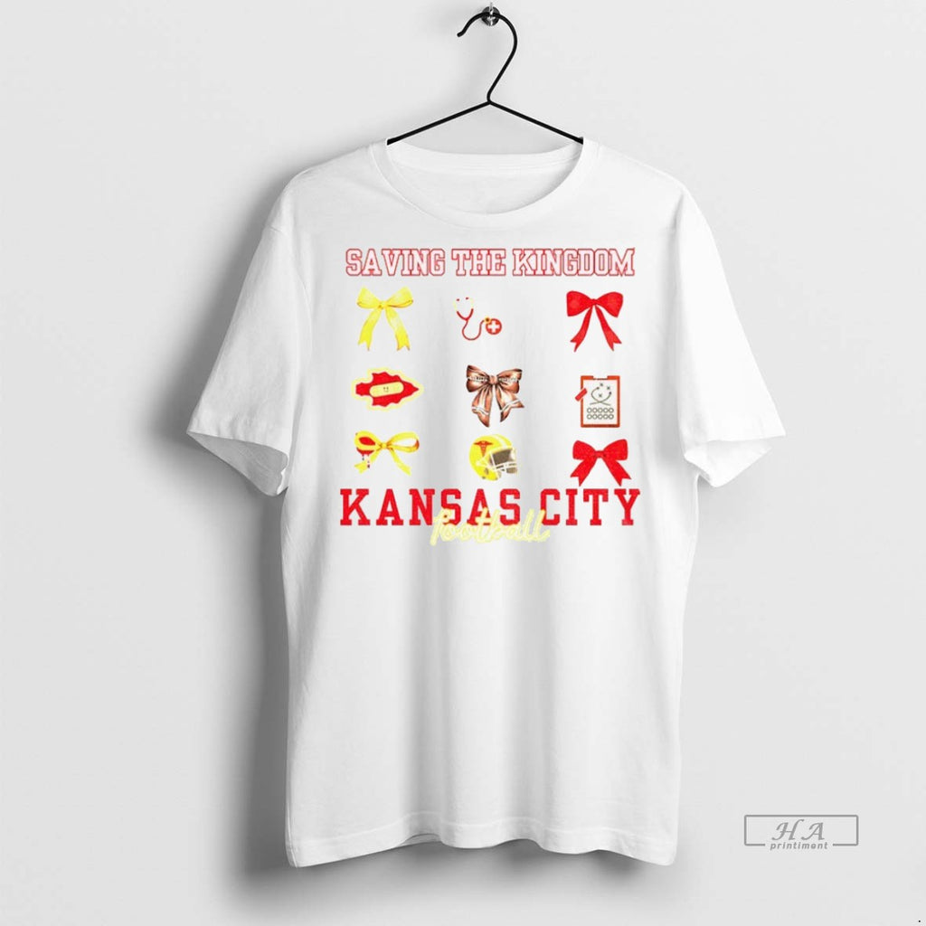 Trendy Official Saving The Kingdom Kansas City Chiefs Football Game Day Tee Sweater