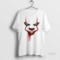 Trendy Official Scary Movie Killers Pennywise Face Halloween Tee Sweater