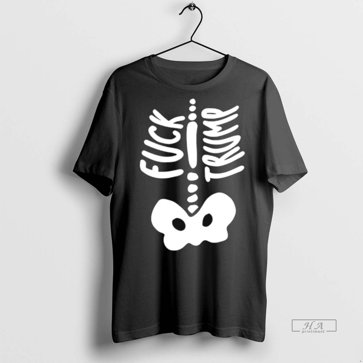 Trendy Official Skeleton Fck Trump Halloween 2025 Tee Sweater