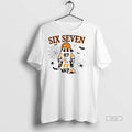 Trendy Official Spooky Season Halloween 67 Six Seven Ghost Tee Sweater