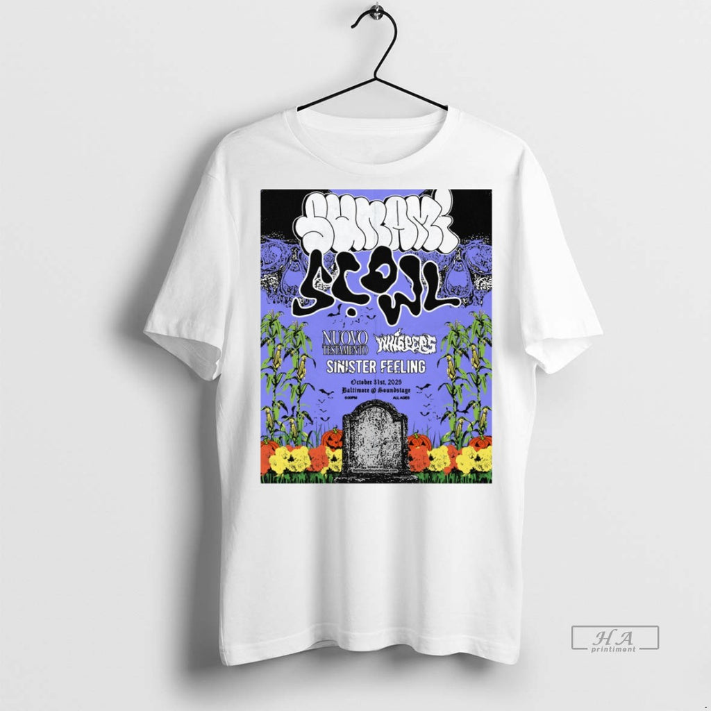 Trendy Official Sunami And Scowl Baltimore Md October 31 2025 Halloween Tee Sweater