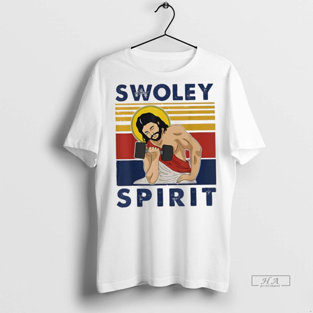 Trendy Official Swoley Spirit Weightlifting Jesus Vintage Tee Sweater
