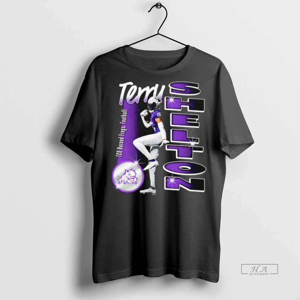 Trendy Official Terry Shelton Tcu Horned Frogs Portrait Tee Sweater
