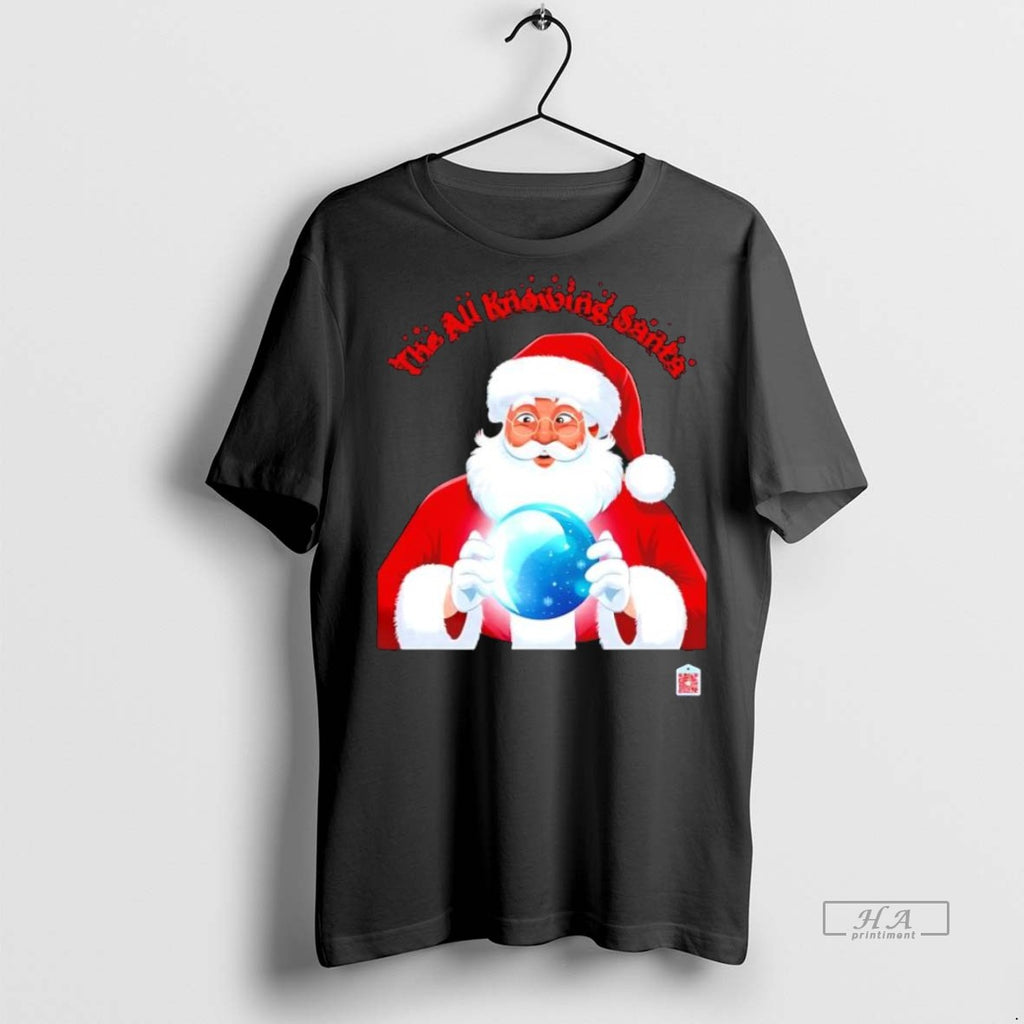 Trendy Official The All Knowing Santa Crystal Ball Magic Holiday Tee Sweater