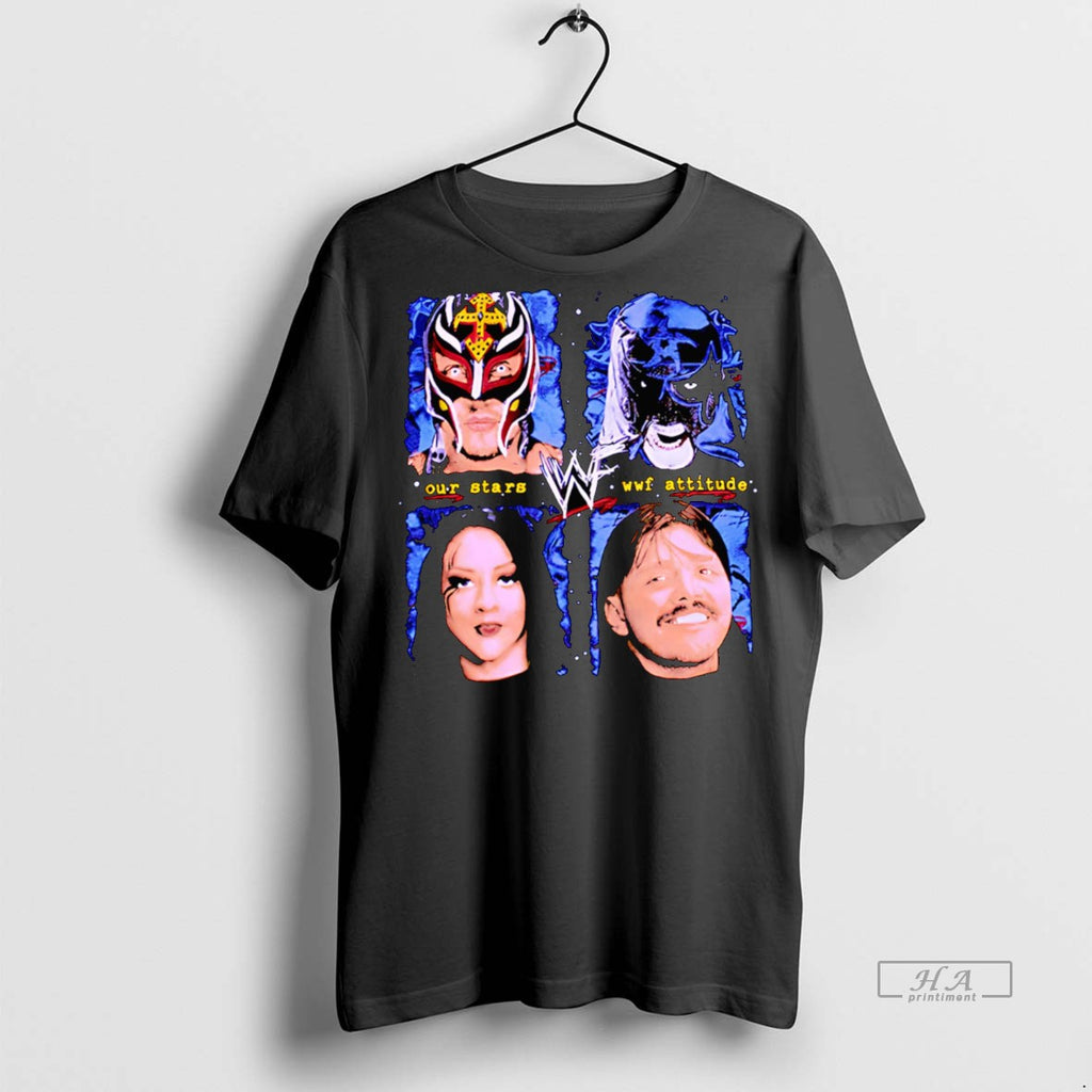 Trendy Official The Big 4 Our Stars Wwf Attitude Tee Sweater