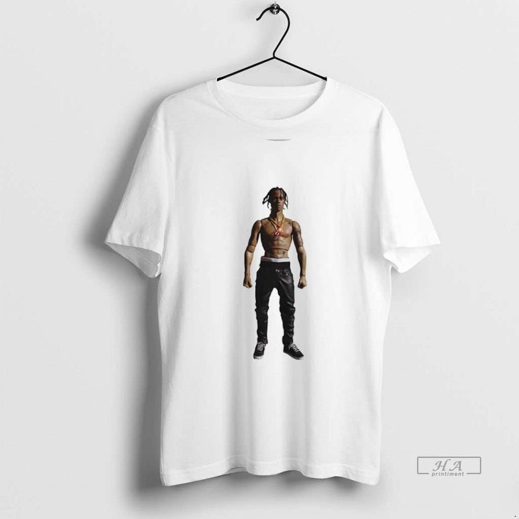 Trendy Official Travis Scott Rodeo10 Years Action Figure Tee Sweater