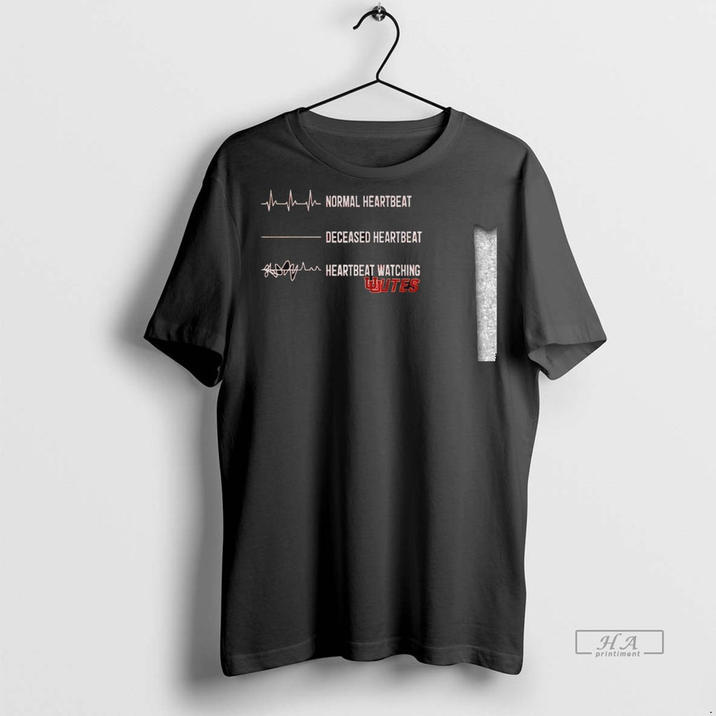Trendy Official Utah Utes Football Normal Heartbeat Deceased Heartbeat Heartbeat Watching Tee Sweater