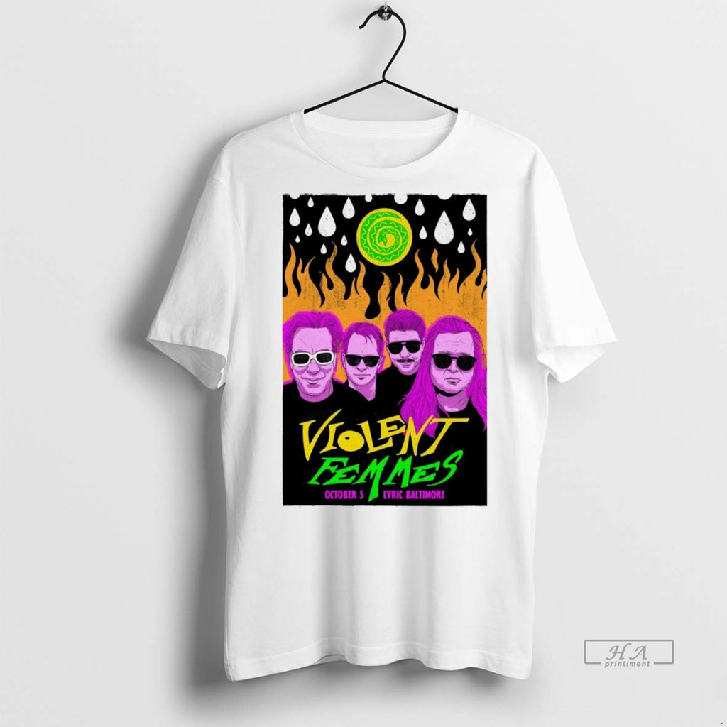 Trendy Official Violent Femmes Lyric Baltimore October 5 2025 Painting Tee Sweater
