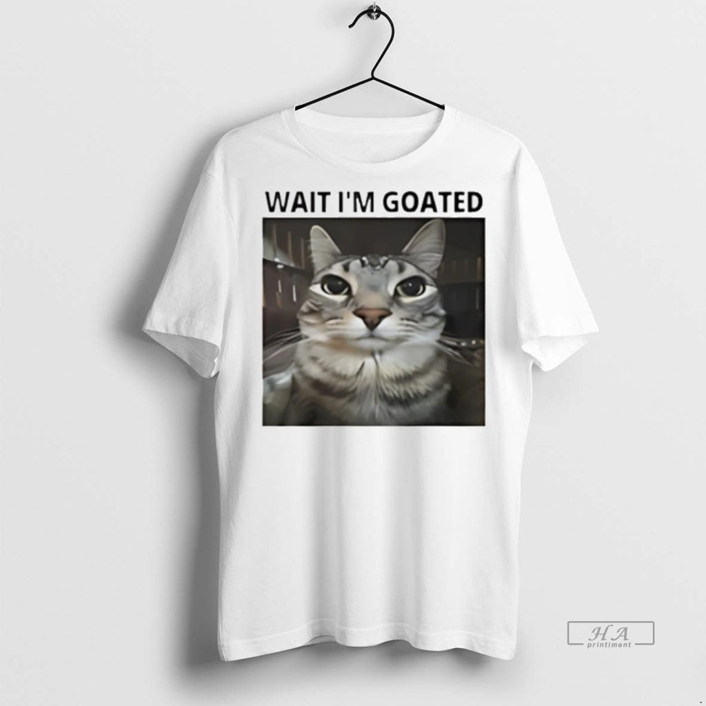 Trendy Official Wait Im Goated Cat Funny Tee Sweater