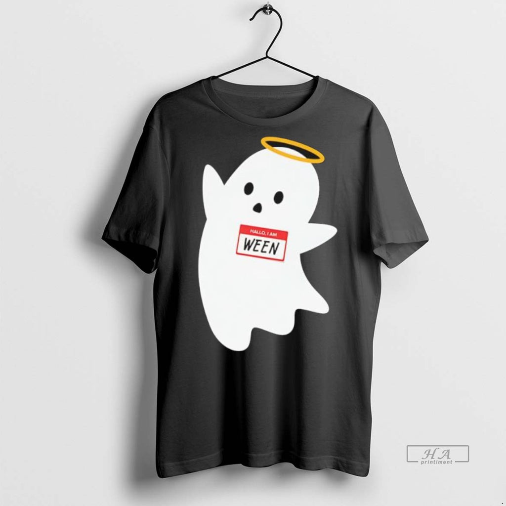 Trendy Official Wholesome Hallo I Am Ween Happy Halloween Guy Ghost Tee Sweater
