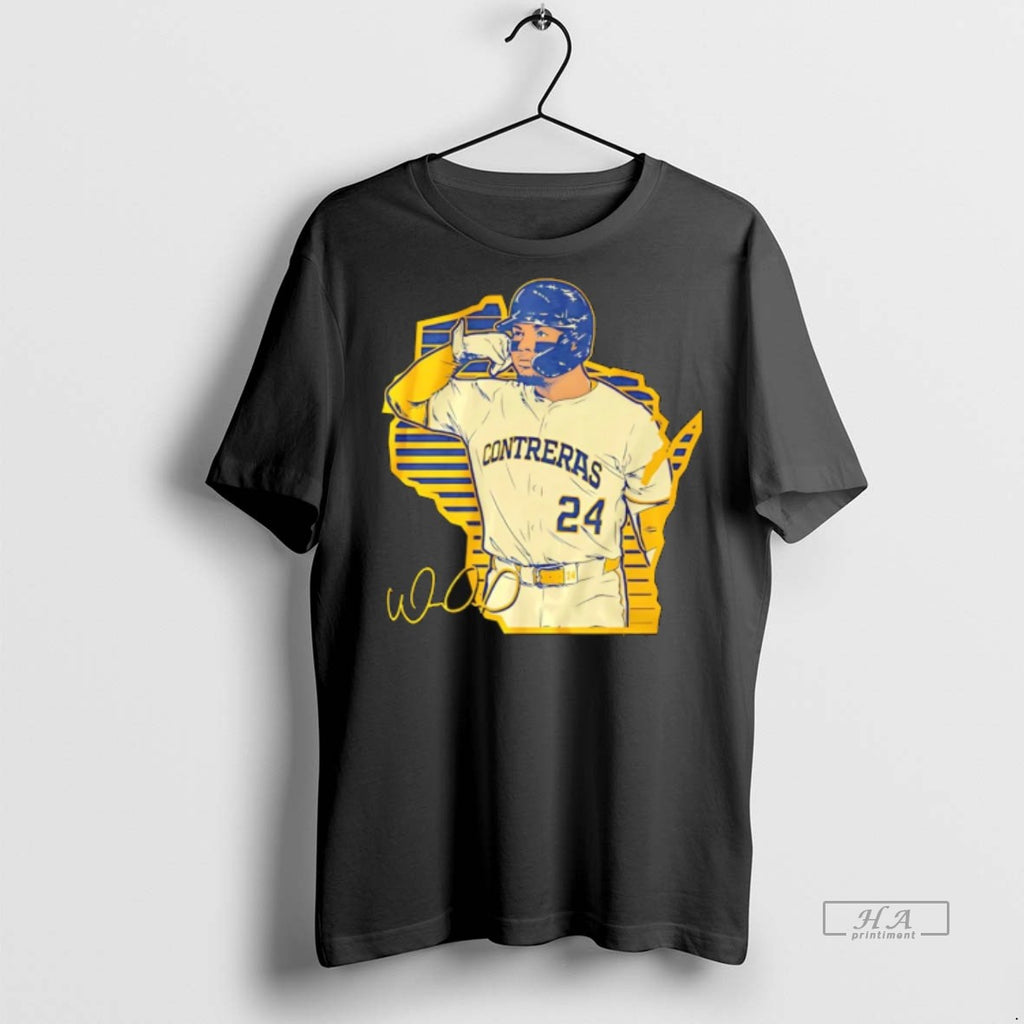 Trendy Official William Contreras Milwaukee Brewers Call The Pen Tee Sweater