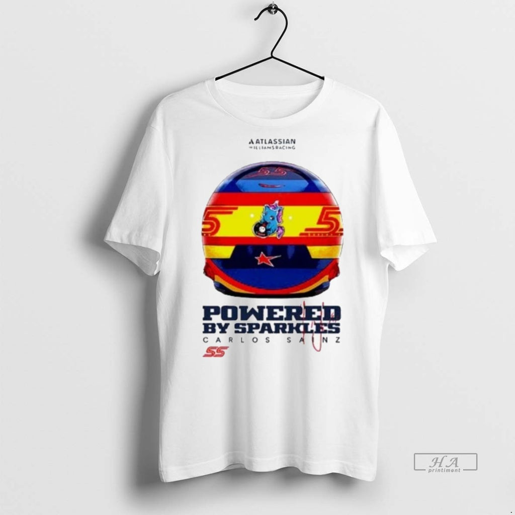 Trendy Official Williams Sparkles Powered By Sparkles Carlos Sainz Tee Sweater