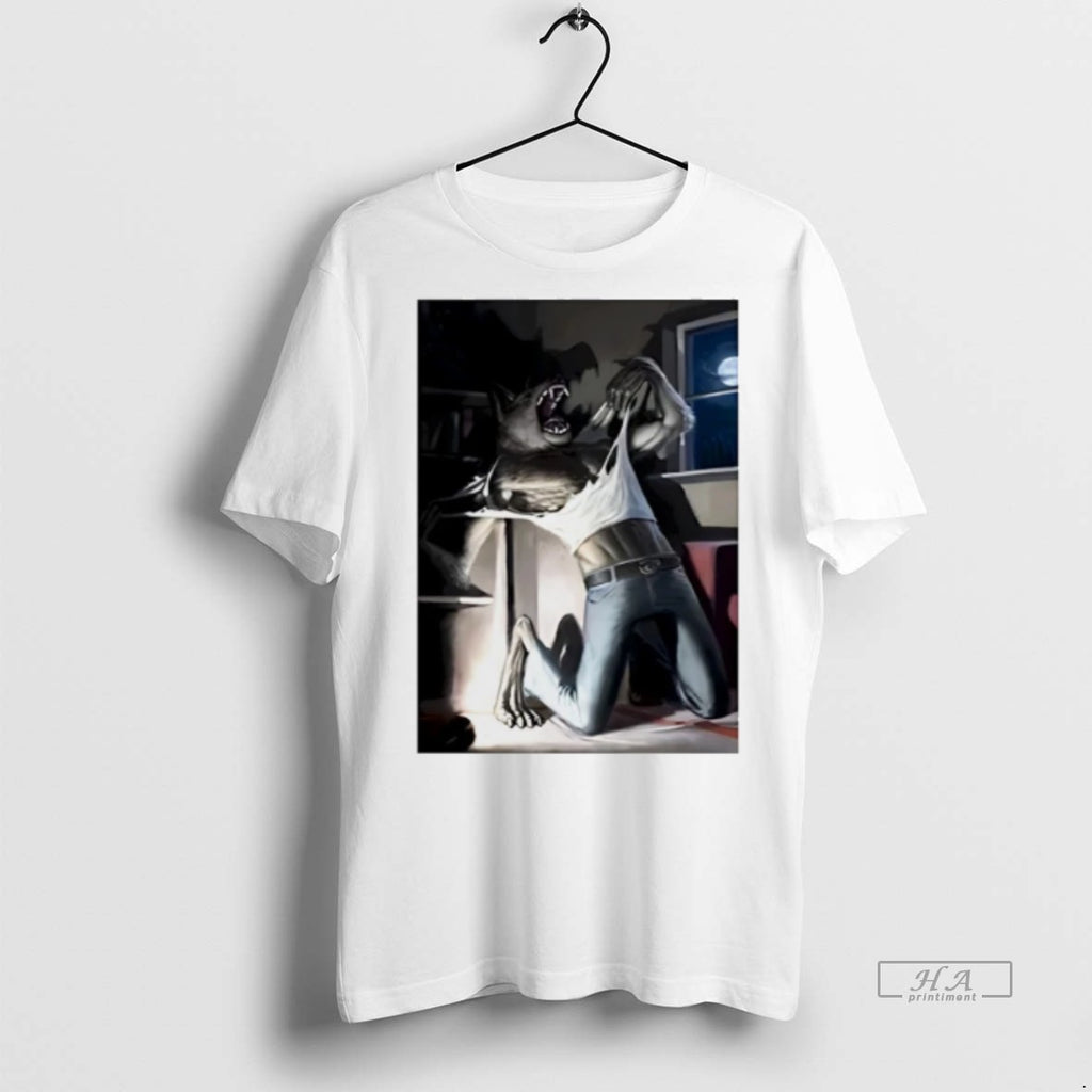 Trendy Official Wolf Ripping Tearing Tee Sweater