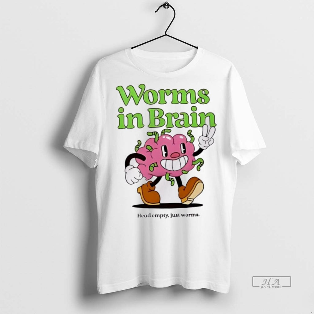 Trendy Official Worms In Brain Head Empty Just Worms Funny Tee Sweater