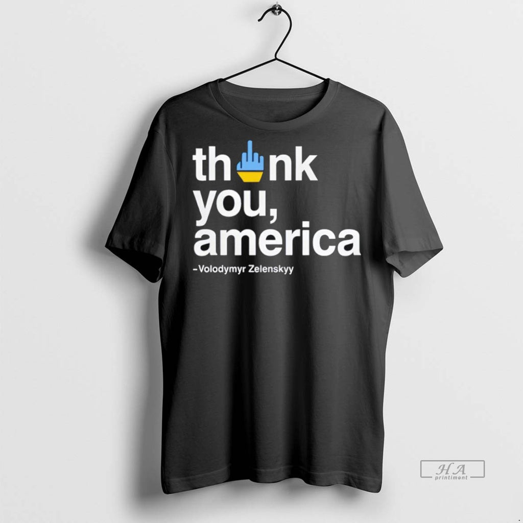 Trendy Official Zelensky Fuck Thank You America Fuck Trump Tee Sweater