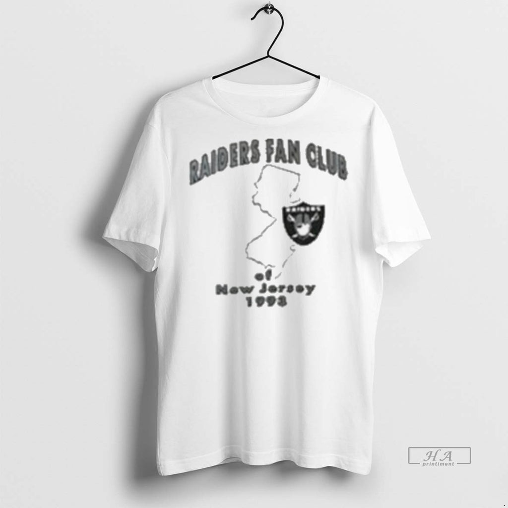Trendy Official Raiders Fan Club Of New Jersey 1993 Shirts Women Tee Sweater