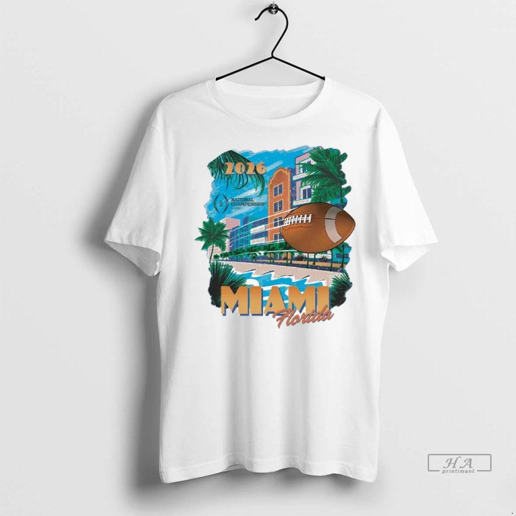 Trendy Officials College Football Playoff National Championship Game 2026 Miami Florida Beach Views Shirt Sweater