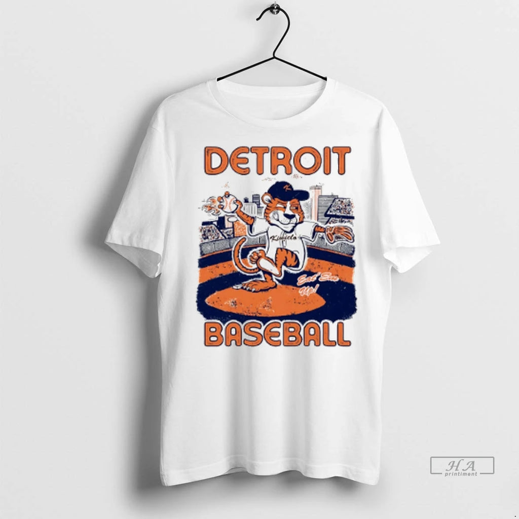 Trendy Officials Detroit Baseball Mascot Eat Em Up Shirt Sweater