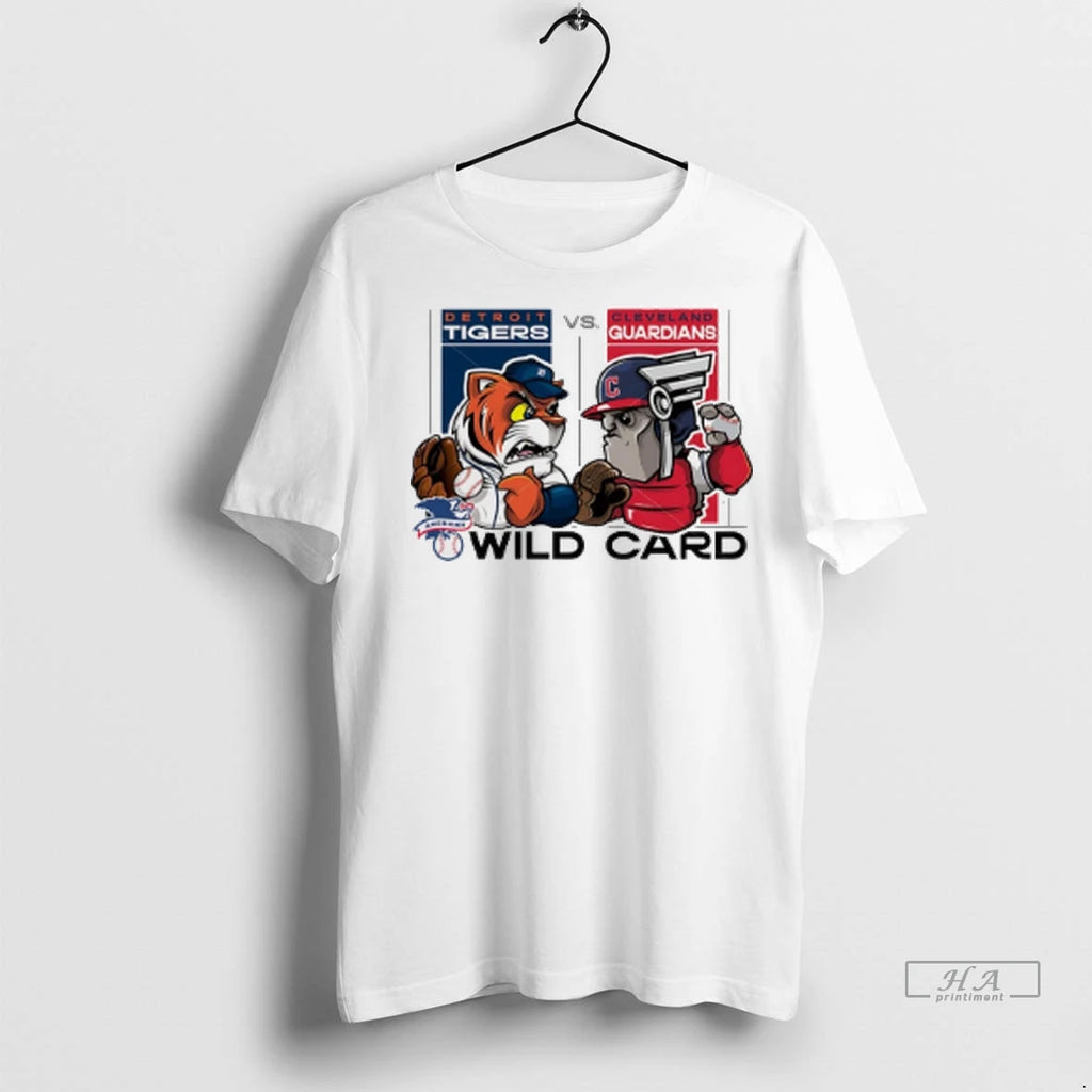 Trendy Officials Detroit Tigers Vs Cleveland Guardians 2025 Mlb Wild Card Matchup Mascot Shirt Sweater
