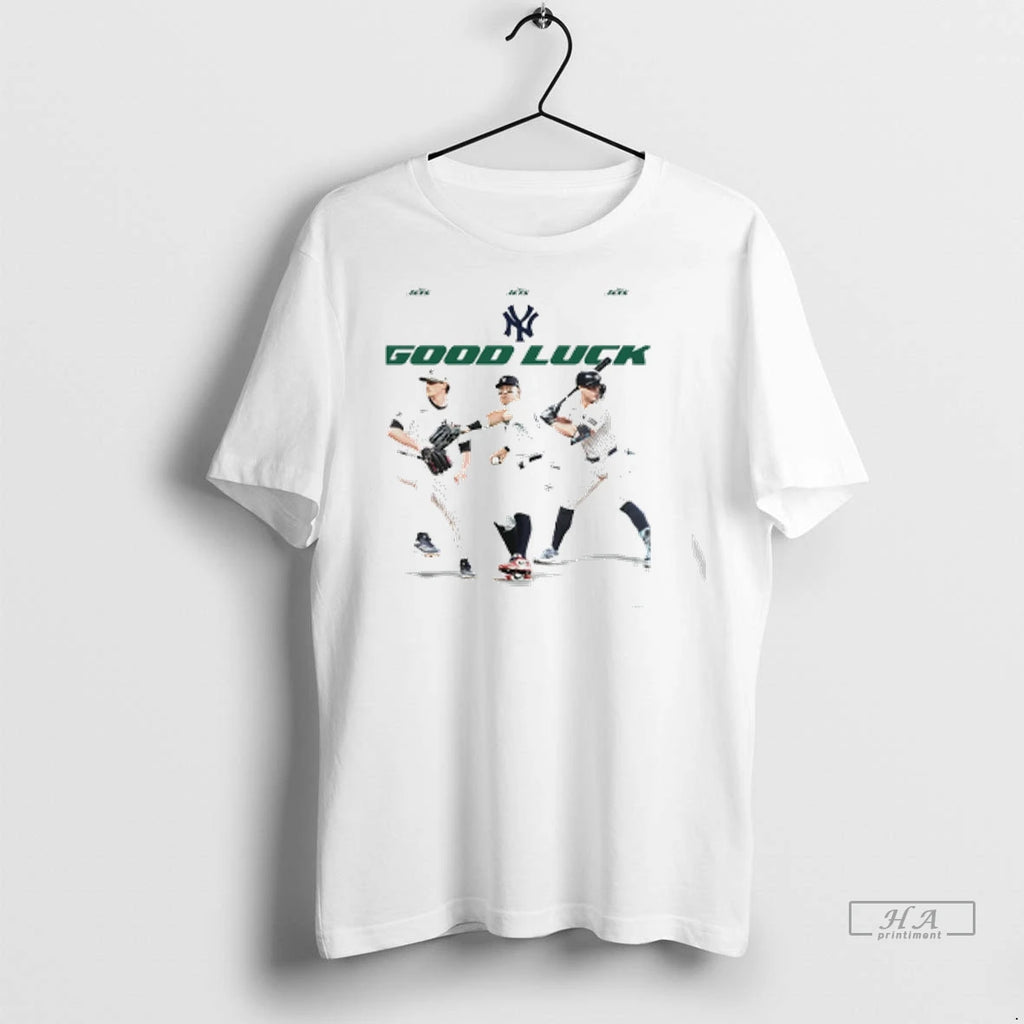 Trendy Officials New York Yankees Jets Good Luck Shirt Sweater