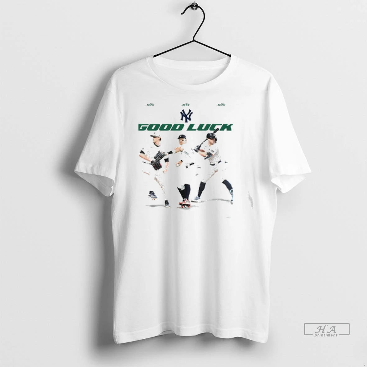 Trendy Officials New York Yankees Jets Good Luck Shirt Sweater