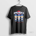 Trendy Ohtani Yamamoto Sasaki Los Angeles Dodgers Chibi Anime Blackshirt