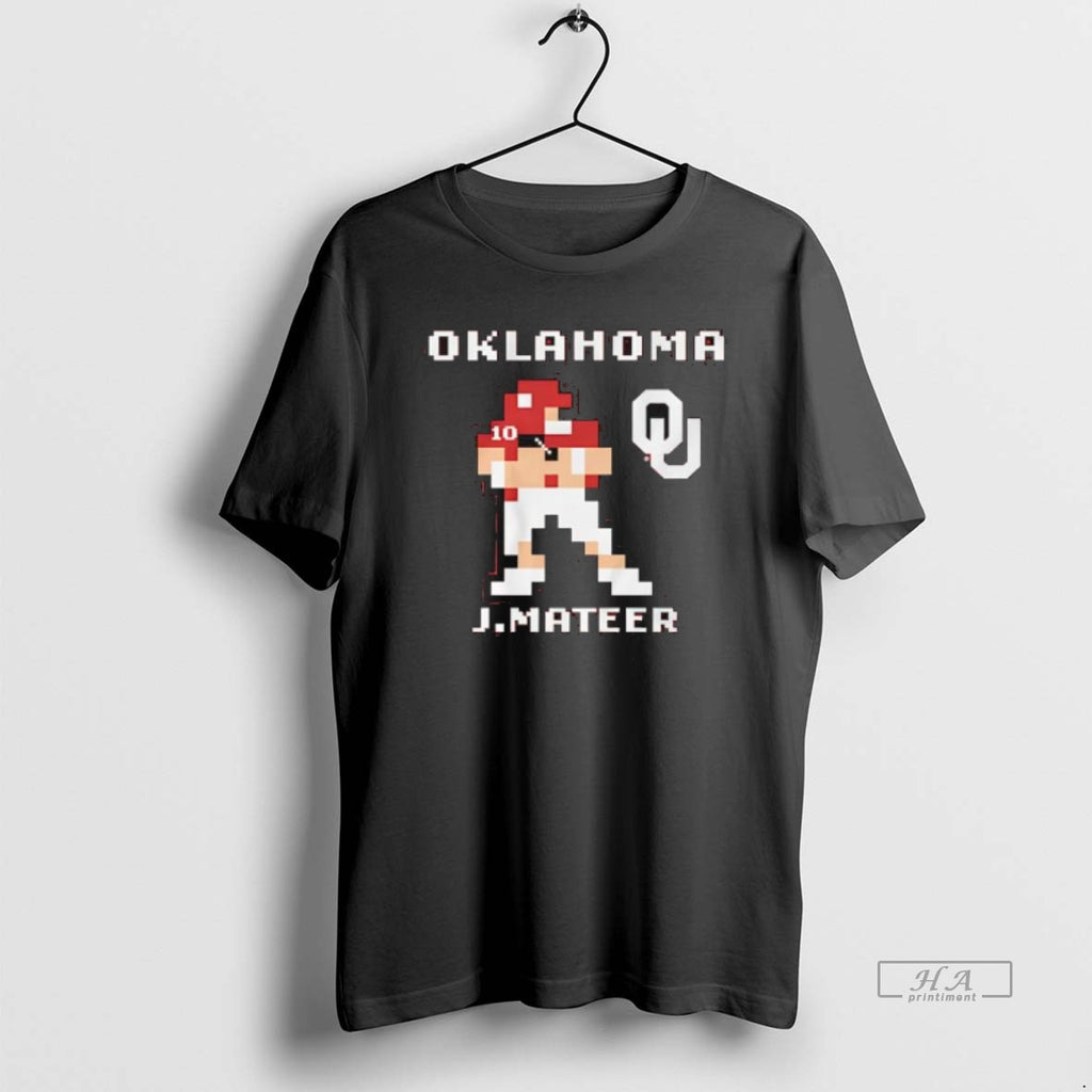Trendy Oklahoma Football John Mateer Retro Baller Graphic