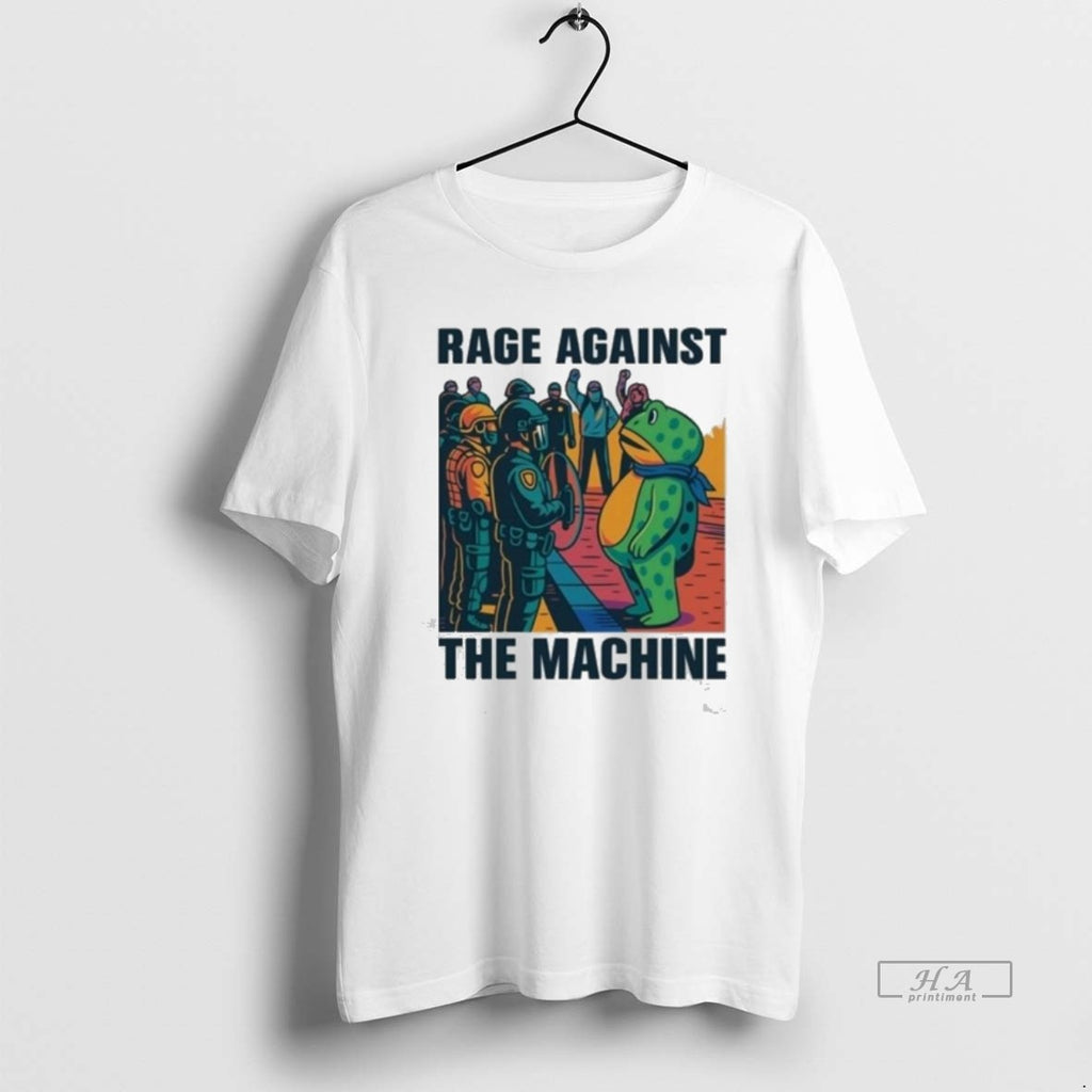 Trendy Rage Against The Machine Protest Frog Graphic